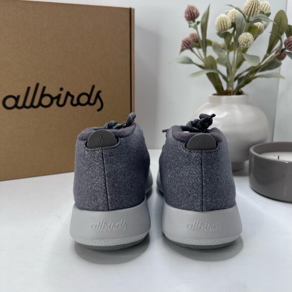 Allbirds Wool Runner-up Mizzles Water-Repellent Sneakers Medium Gray Women 6 NWB - Picture 4 of 10